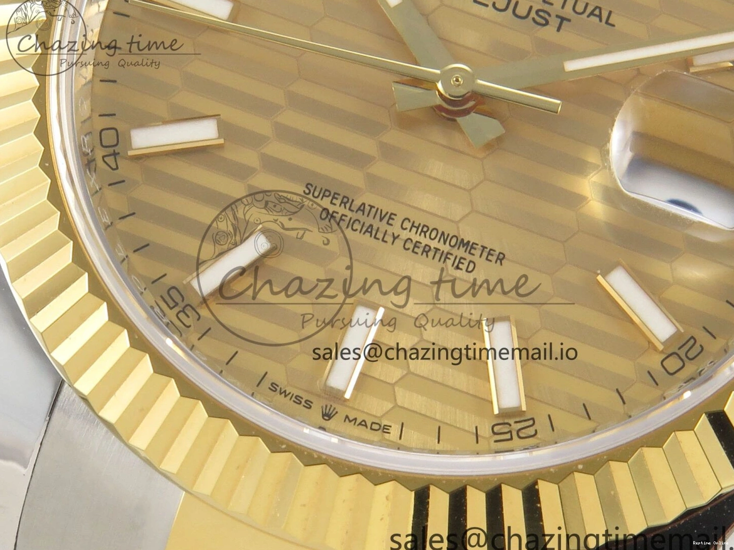 0521 DateJust 41 126333 SS YG ARF 1:1 Best Edition YG Texture Stick Dial on Oyster Bracelet SH3235 (Weighted) Efficient 209
